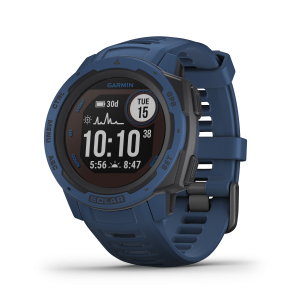 Garmin Instinct Solar smartwatch Tidal Blue