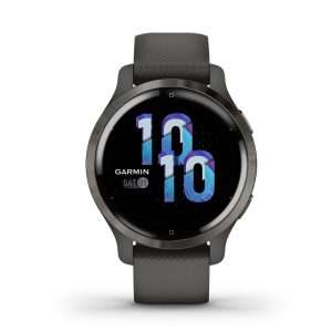 Garmin Venu 2S GPS skifergrå smartwatch med silikonerem