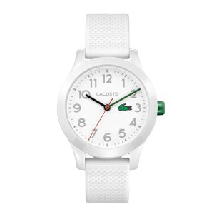 Lacoste Junior H 12.12 armbåndsur i hvid med gummirem