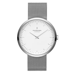 Nordgreen Infinity armbåndsur i stål med meshlænke, Ø32
