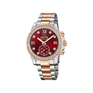 Jaguar - Connected ur, rød bicolor Rustfrit stål