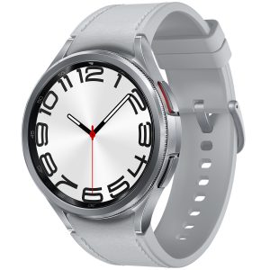 Samsung Galaxy Watch6 Classic 47mm BT Silver SM-R960NZSAEUB - Unisex - 47 mm - Smartwatch - Digitalt/Smartwatch - Safirglas