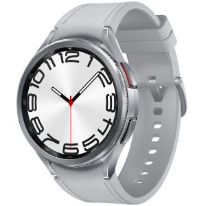 Samsung Galaxy Watch6 Classic 43mm BT Silver SM-R950NZSAEUB - Unisex - 43 mm - Smartwatch - Digitalt/Smartwatch - Safirglas